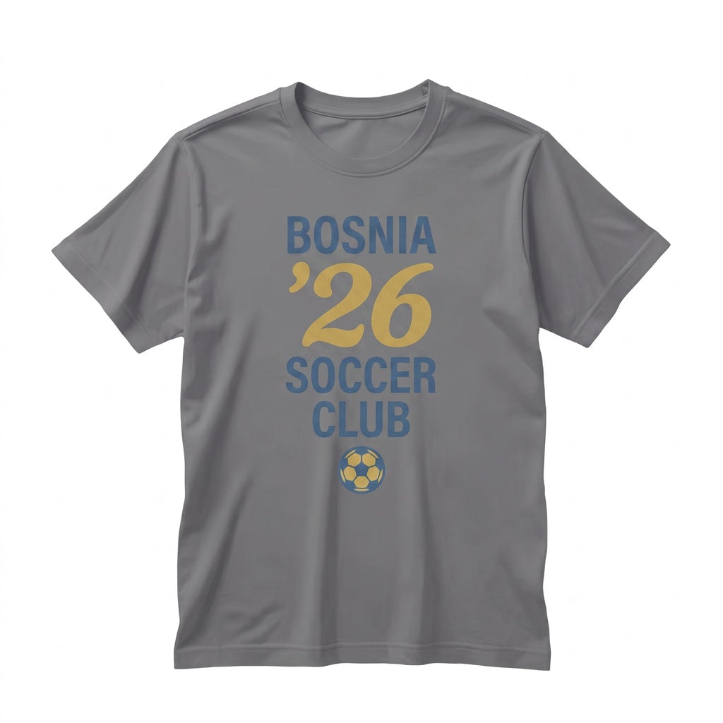 Retro Bosnia Herzegovina 1990s World Soccer Tournament Graphic Fan Merch Unisex TShirt