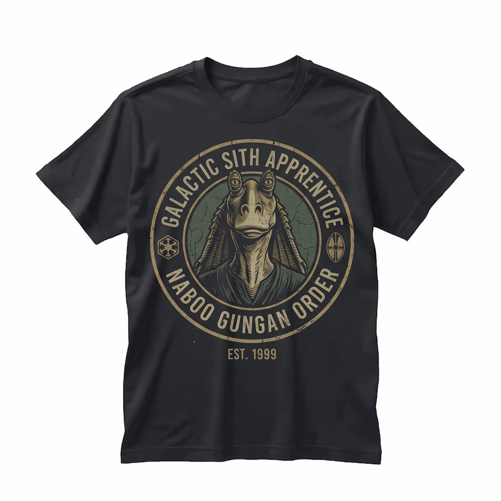 Dark Lord Gungan Parody Meme Vintage Sci Fi Movie Gag Humor Graphic Apparel Unisex TShirt