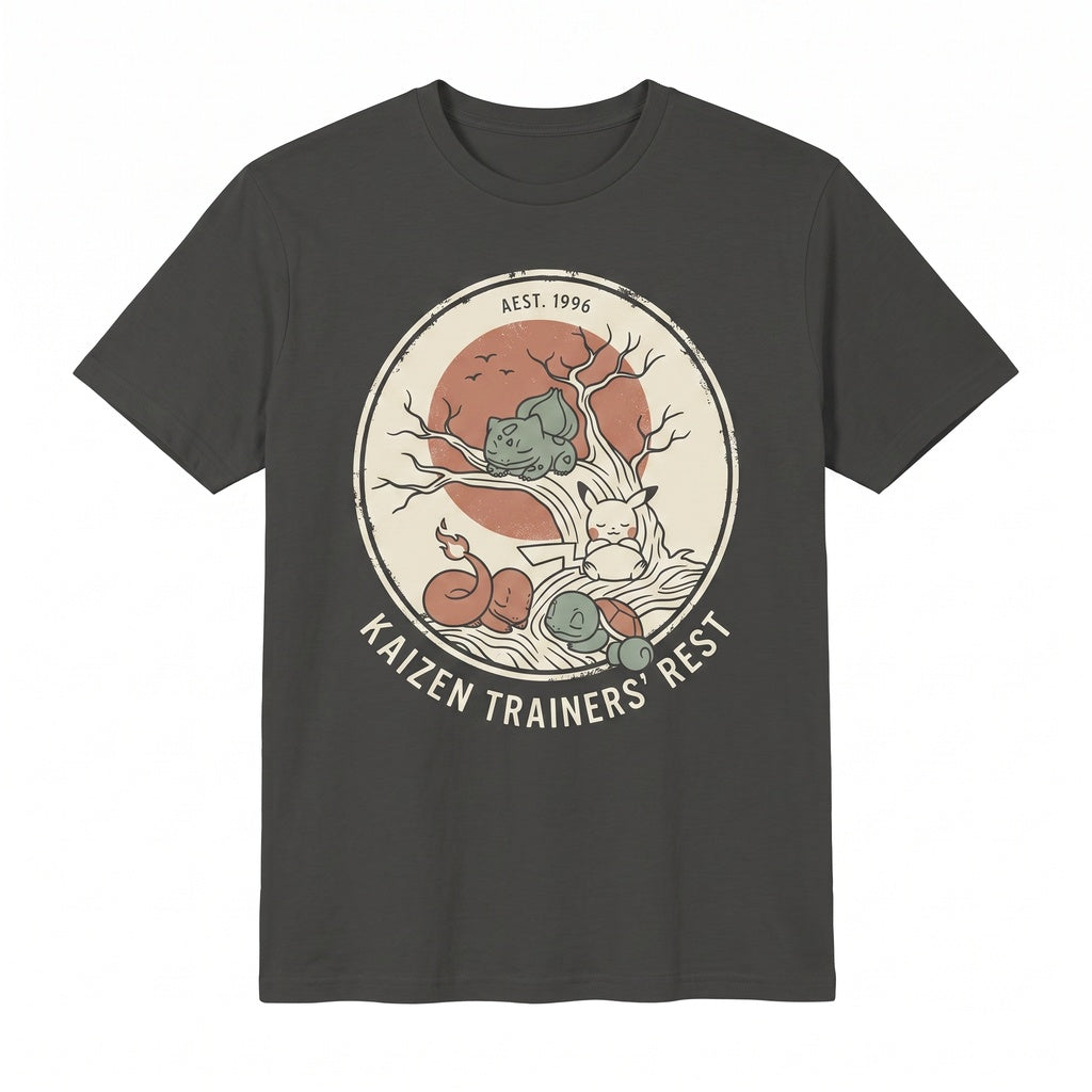 Cute Anime Graphic Vintage Y2K Retro Streetwear Pocket Monsters Bulbasaur Charmander Squirtle Pikachu Sleeveless Unisex TShirt