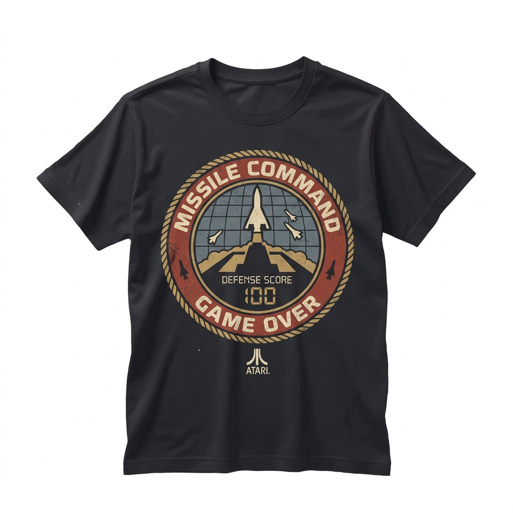 Retro Arcade 80s Video Game Graphic Missile Defense Vintage Gamer Unisex TShirt