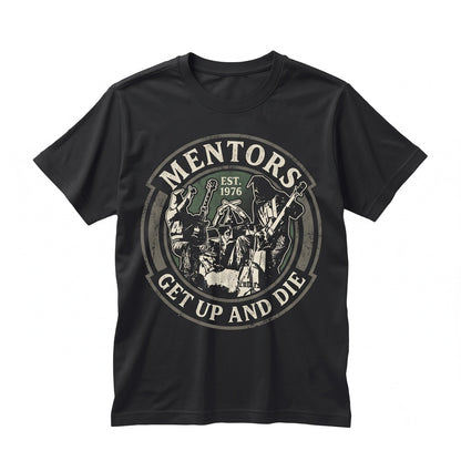 The Mentors Shock Rock Band Graphic Retro Punk Vintage Black Cotton Apparel Unisex TShirt