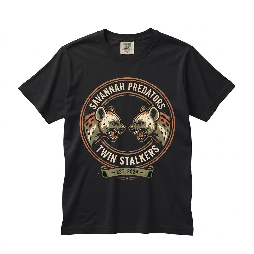 Vintage African Wild Dog Japanese Red Painted Graphic Retro Tattoo Style Minimalist Streetwear Unisex TShirt