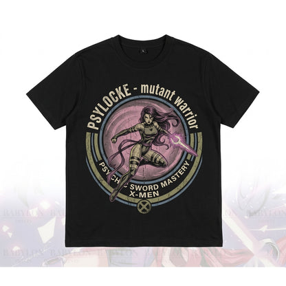 Oversized Psylocke Mutant Comic Book Graphic Retro 90s Vintage Apparel Unisex TShirt