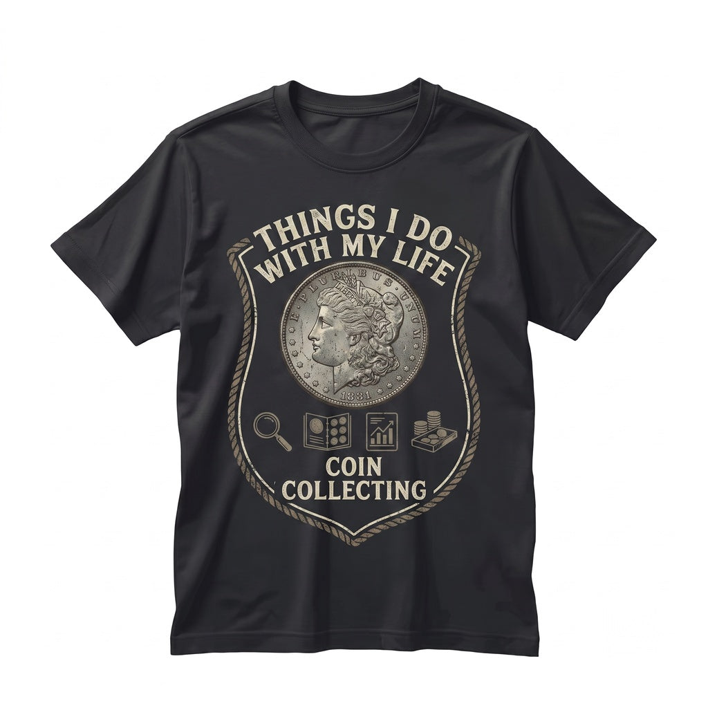 Funny Numismatist Coin Collector Graphic Hobbyist Novelty Money Lover Unisex TShirt