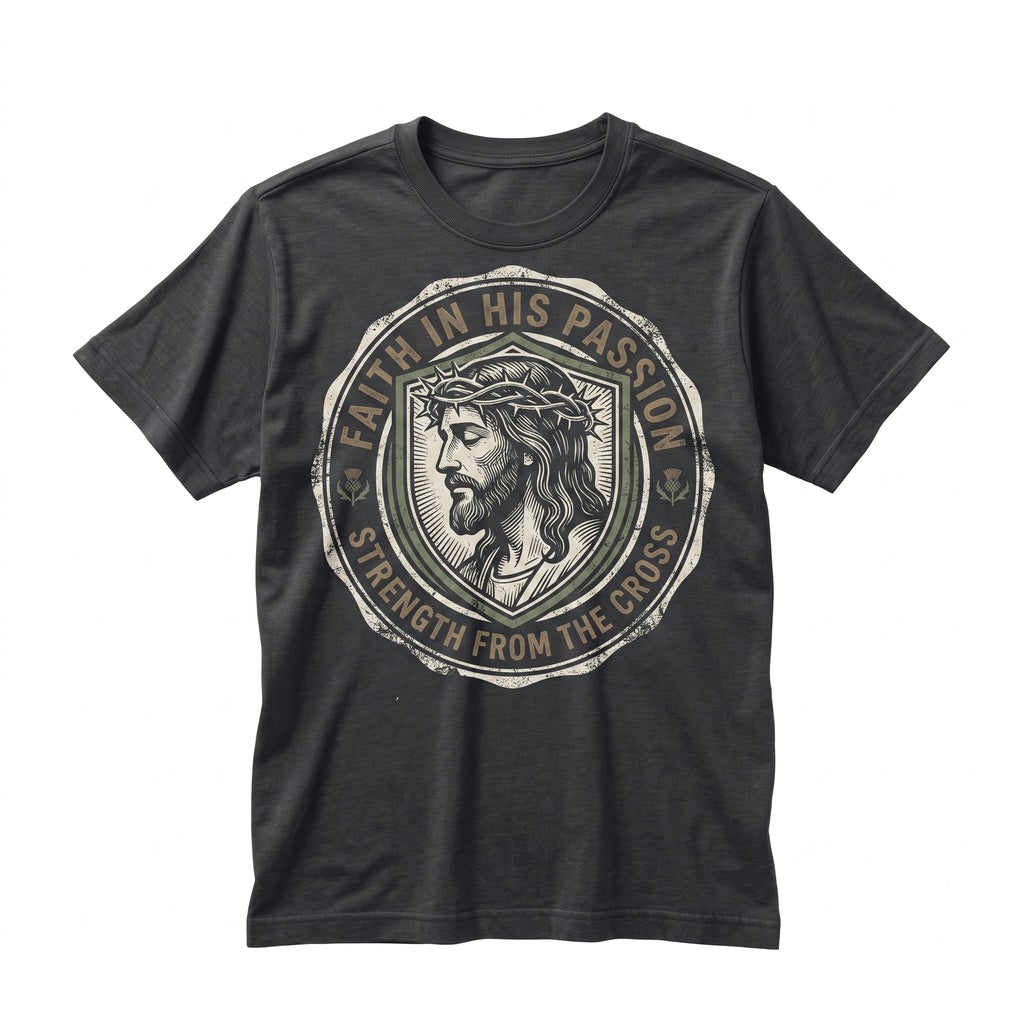 Jesus Silhouette Faith Gospel Christian Apparel Graphic Unisex TShirt