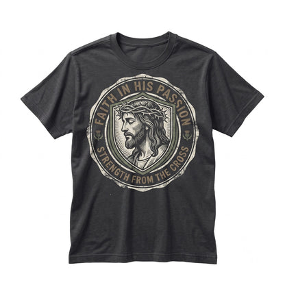 Jesus Silhouette Faith Gospel Christian Apparel Graphic Unisex TShirt