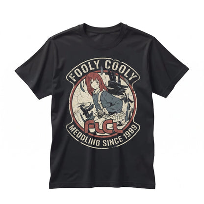 Haruko Haruhara Vintage Fooly Cooly Graphic Retro Anime Cotton Unisex TShirt