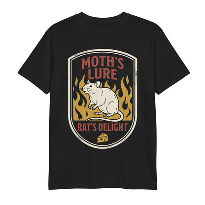 Vintage Japanese Mouse Rat to the Cheese Graphic Retro Cotton Unisex TShirt