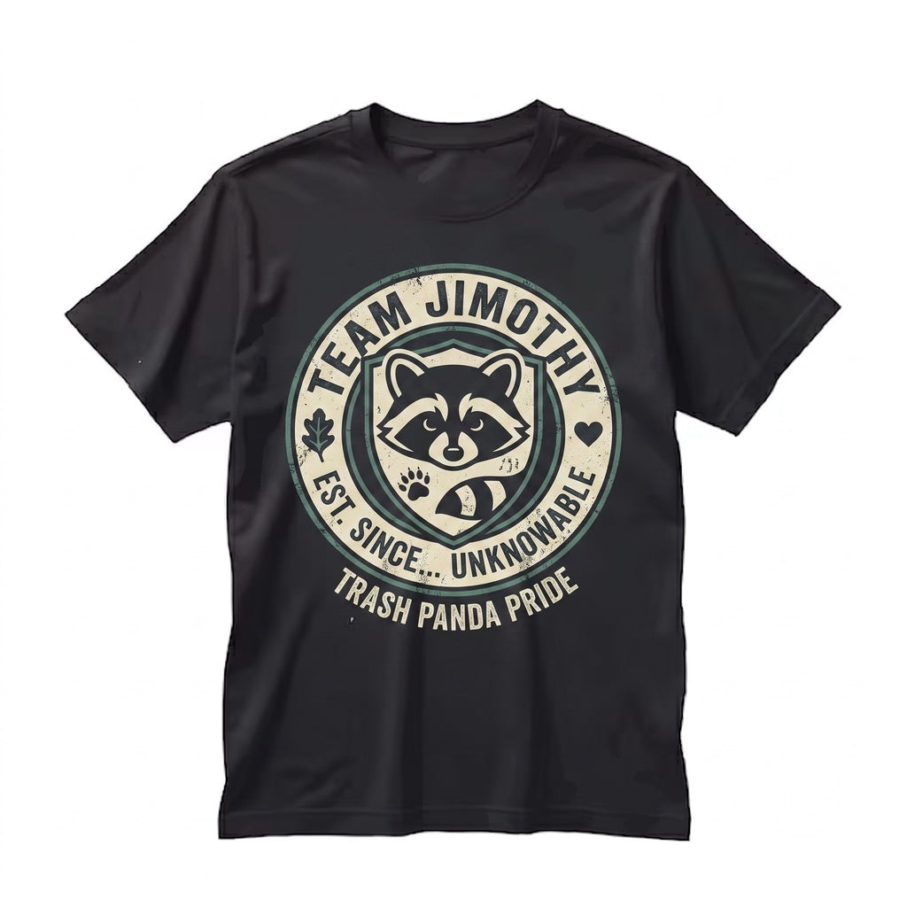 Team Jimothy Viral Seattle Raccoon Cute Trash Panda Short King Unisex TShirt