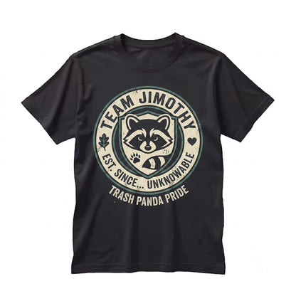 Team Jimothy Viral Seattle Raccoon Cute Trash Panda Short King Unisex TShirt