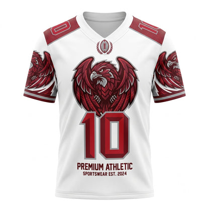 Unisex Stitched Football Fan Jersey - Lightweight Breathable Mesh Game Day Athletic Top
