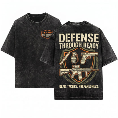 Tactical Firearm Gun Owner Shooting Range Military Knife Grenade Pistol Rifle Graphic Unisex Wash T-Shirt