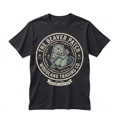 Cute Beaver Wildlife Graphic Animal Lover Colorful Outdoor Print Unisex TShirt