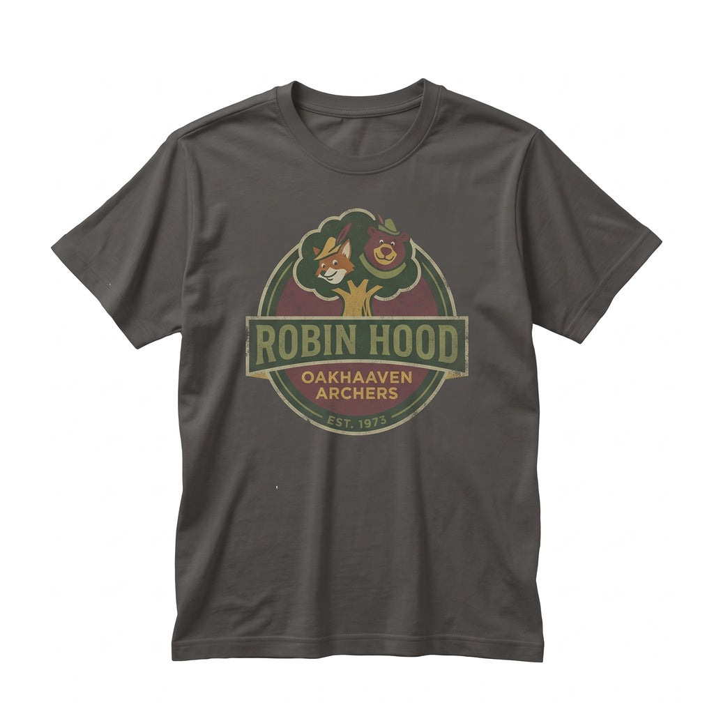 Retro Robin Hood Graphic Theme Park Family Vacation Sherwood Forest Hero Sir Hiss Little John Maid Marian Matching Unisex TShirt