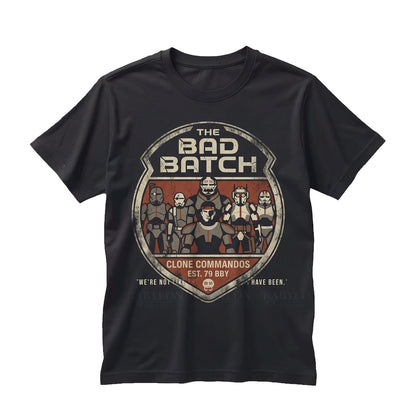 Vintage Clone Force 99 Bad Batch Graphic Hunter Wrecker Tech Echo Omega Retro Unisex TShirt