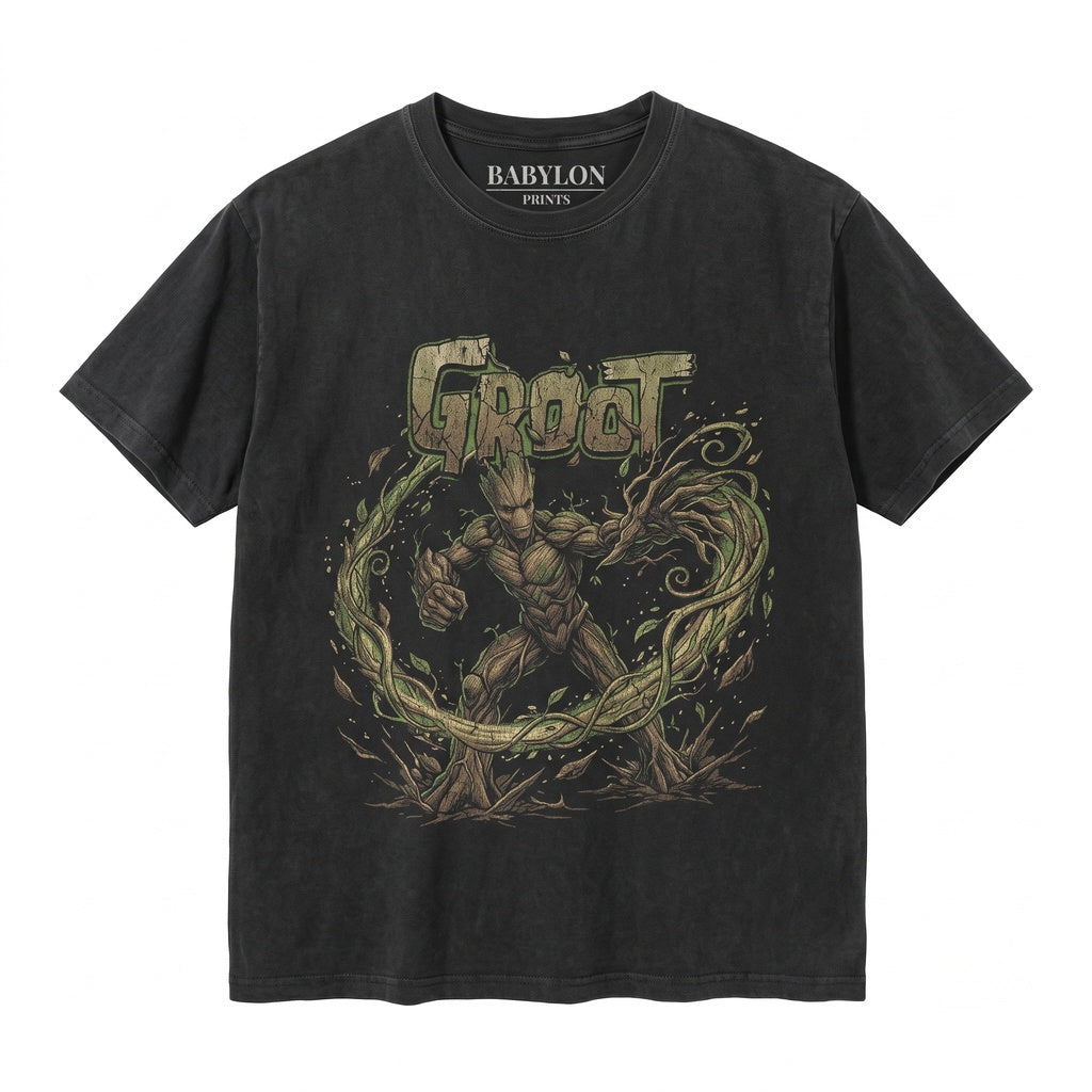 Vintage Groot Tree Alien Graphic World Merch Matching Fan Apparel Unisex TShirt