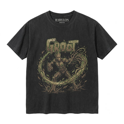 Vintage Groot Tree Alien Graphic World Merch Matching Fan Apparel Unisex TShirt