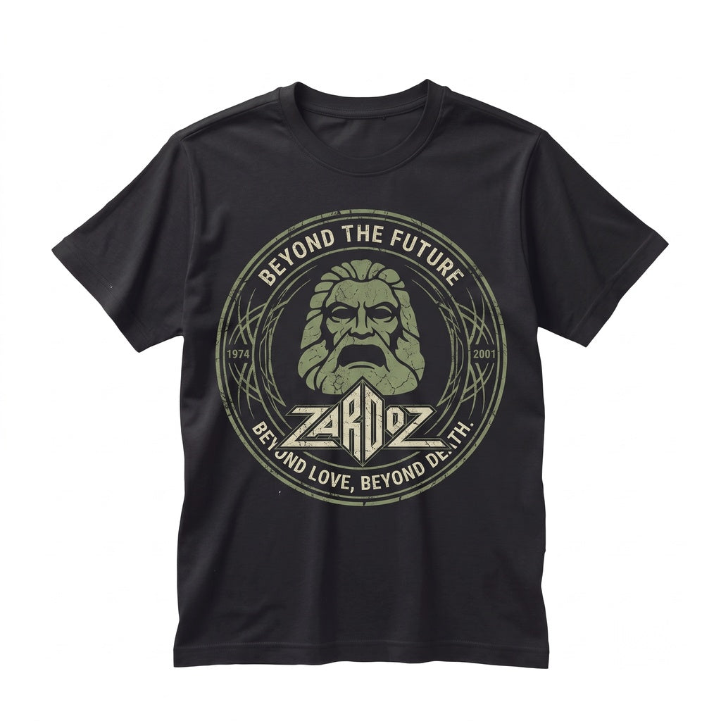 Retro 1974 Cult Classic Sci-Fi Movie Floating Stone Head Graphic Unisex TShirt