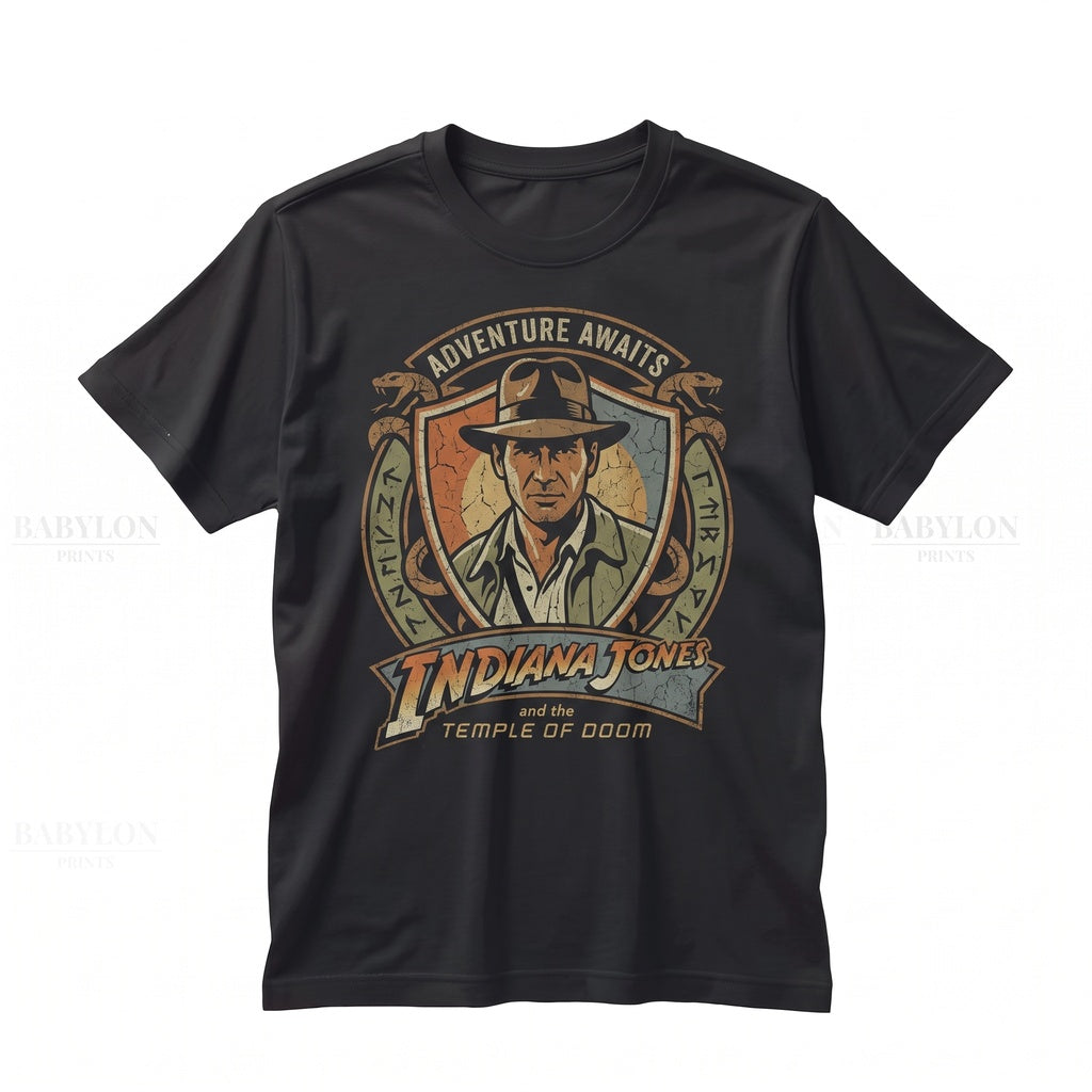 Vintage Temple of Doom Adventure Theme Park Graphic Unisex TShirt