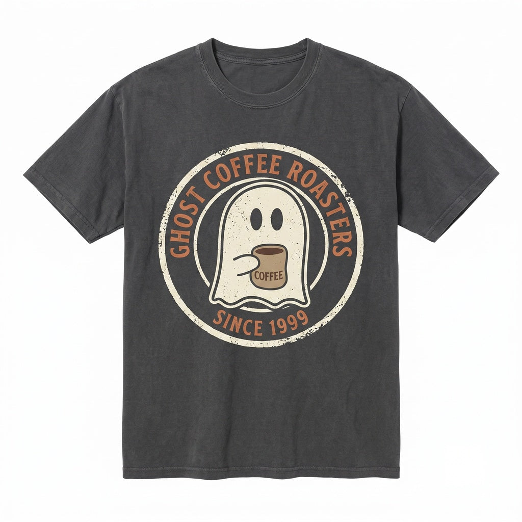 Spooky Ghost Coffee Lover Pocket Skeleton Halloween Costume Aesthetic Funny Witch Skull Meme Graphic Unisex TShirt