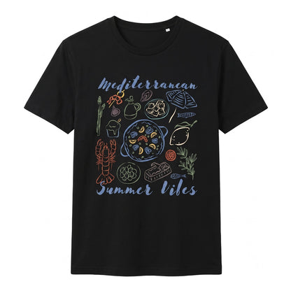 Italian Summer Graphic Coastal Mediterranean Beach Vacation Apparel Unisex TShirt