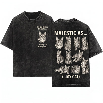 Custom Pet Portrait Personalised Dog Cat Photo Vintage 90s Tattoo Gift Lovers Him Her Unisex Wash T-Shirt