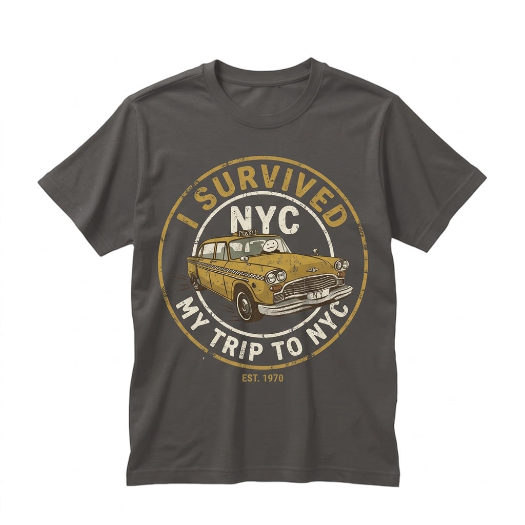 I Survived My Trip To NYC Spider Peter Parker Superhero Meme Graphic Cotton Vintage Unisex TShirt