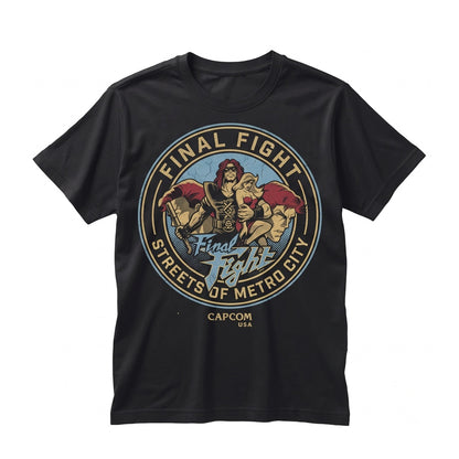 Vintage 1989 Metro City Arcade Beat Em Up Brawler Graphic Gaming Unisex TShirt