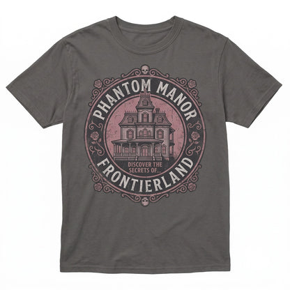 Vintage Phantom Manor Paris Theme Park Hitchhiking Ghosts Spooky Graphic Apparel Unisex TShirt