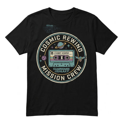 Galactic Protectors Space Coaster Retro Cassette Theme Park Tour Adventure Unisex TShirt