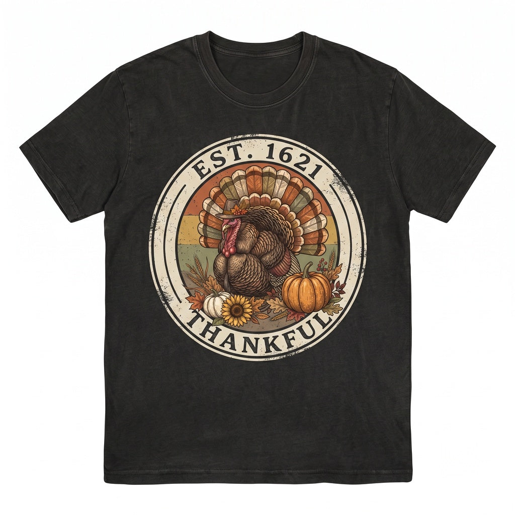 Thanksgiving Turkey Dinner Graphic Pumpkin Season Thankful Family Holiday Gift Unisex TShirt