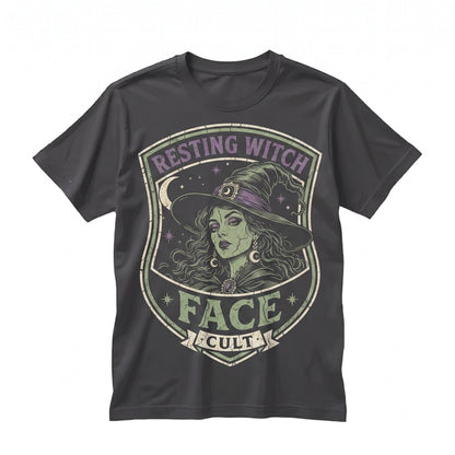 Resting Witch Face Funny Halloween Vintage Spooky Season Graphic Gift Unisex TShirt