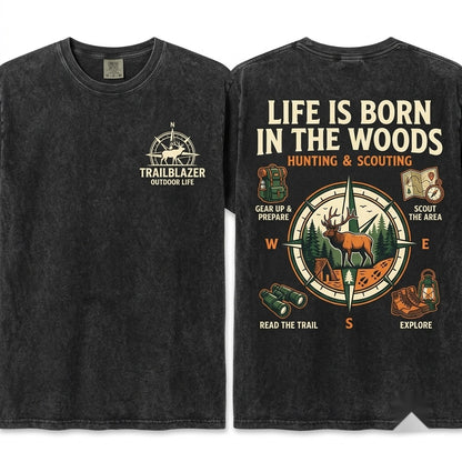 Things I Do In My Spare Time Outdoorsman Hunting Camping Hiking Nature Lover Gift For Him Unisex Wash T-Shirt