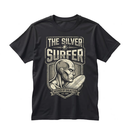 Oversized Silver Surfer Retro Vintage Comic Graphic Superhero Unisex TShirt