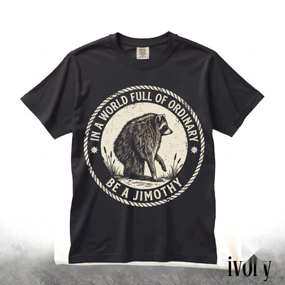 Jimothy Raccoon Graphic Whimsical Woodland Animal Funny Wildlife Nature Lover Gift Unisex TShirt