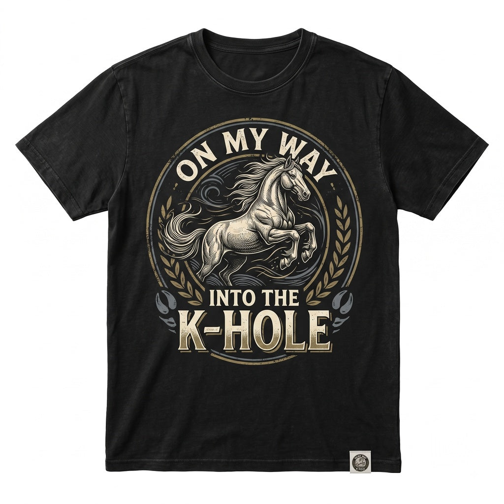 Vintage K-Hole Graphic EDM Rave Party Humor Music Festival Apparel Gift for Raver Unisex TShirt