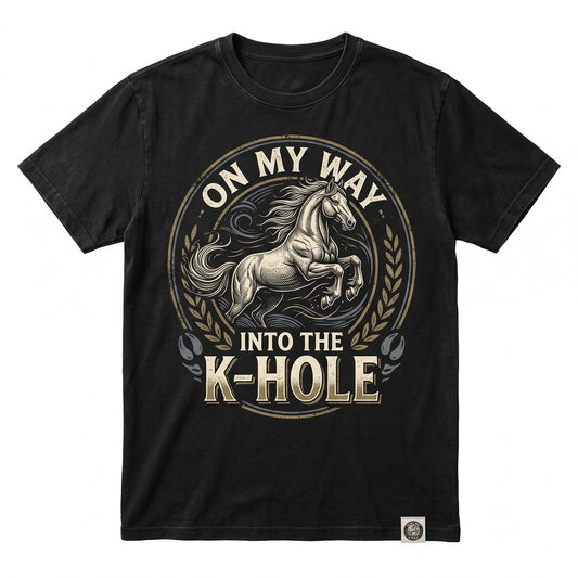 Vintage K-Hole Graphic EDM Rave Party Humor Music Festival Apparel Gift for Raver Unisex TShirt