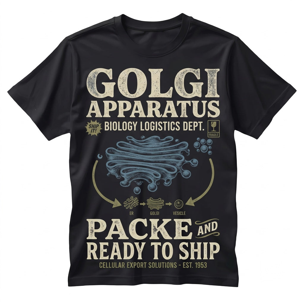 Golgi Apparatus Packed And Ready To Ship Vintage Cell Biology Teacher Gift Science Graphic Unisex TShirt