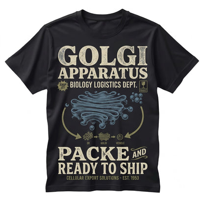 Golgi Apparatus Packed And Ready To Ship Vintage Cell Biology Teacher Gift Science Graphic Unisex TShirt