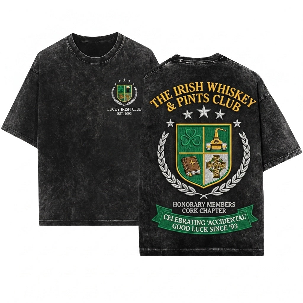 Tommen College Embroidered Irish YA Romance Bookish Merch Gift Unisex Wash T-Shirt