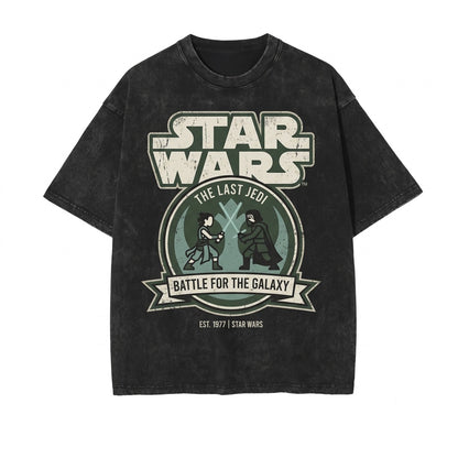Oversized Rey Kylo Ren Galaxy Edge Theme Park Vacation Graphic Unisex TShirt