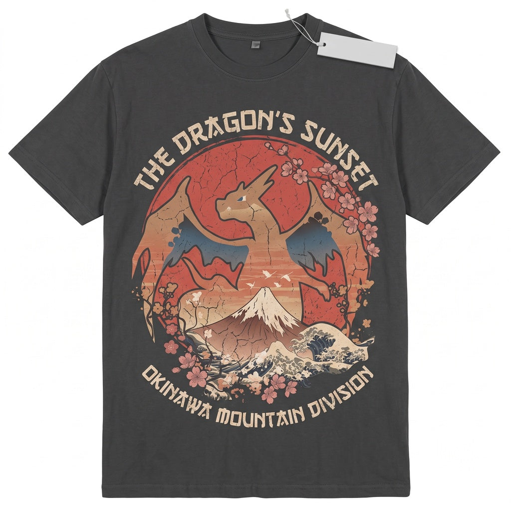 Fire Dragon Graphic Tank Top Japanese Vintage Y2K Retro Streetwear Sleeveless Unisex TShirt