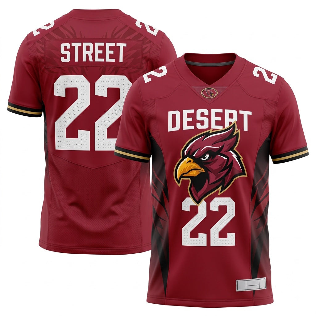 Unisex Football Fan Game Jersey - Breathable Mesh Stitched Athletic Sportswear
