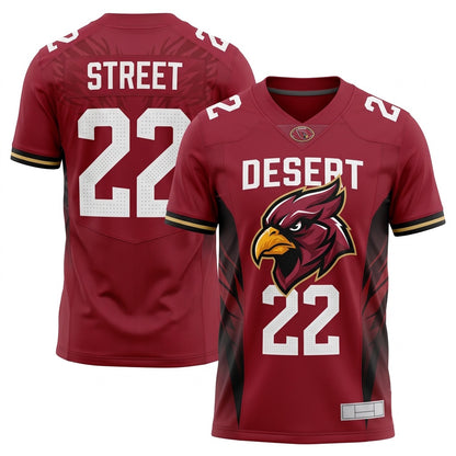 Unisex Football Fan Game Jersey - Breathable Mesh Stitched Athletic Sportswear