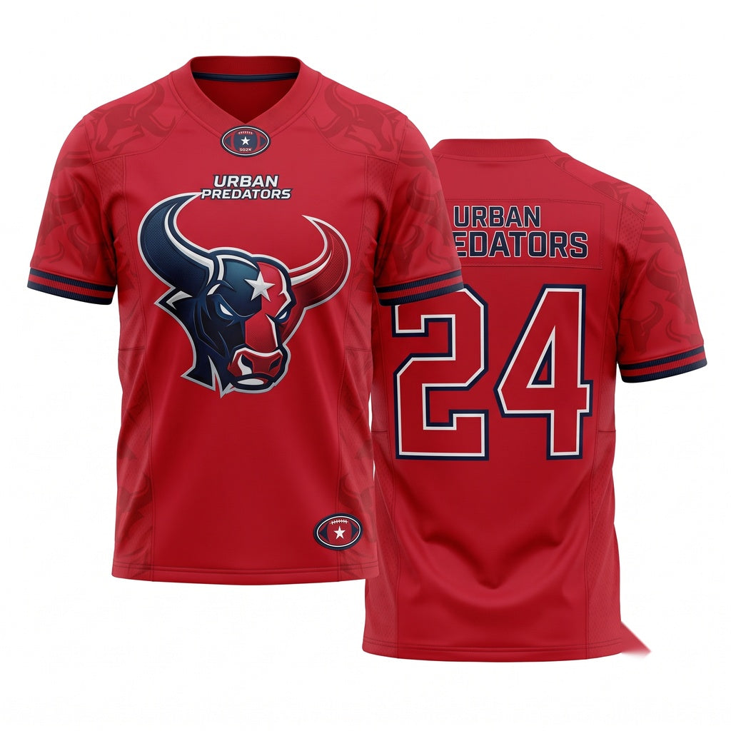 Unisex Breathable Mesh Football Game Day Fan Jersey, Lightweight Athletic Sports Apparel