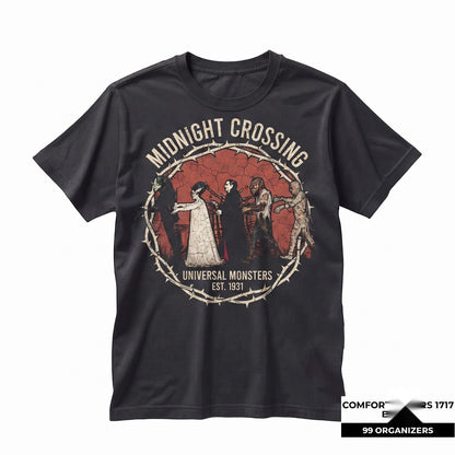 Vintage Halloween Monster Mash Classic Horror Vampire Gothic Creature Spooky Season Gift Unisex TShirt