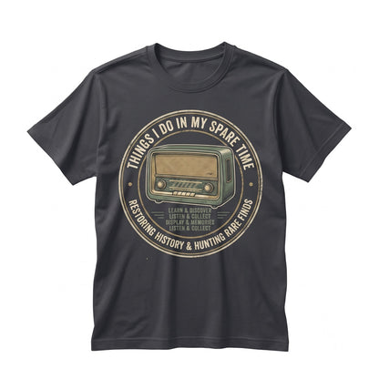 Vintage Distressed Electronics Hobby Radio Graphic Design Unisex TShirt