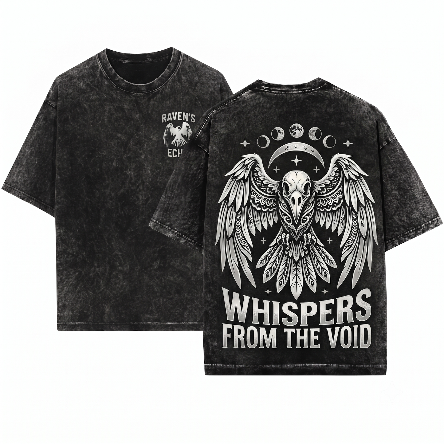 Gothic Raven Graphic Tee Dark Academia Crow Apparel Occult Norse Viking Pagan Aesthetic Grunge Alt Clothing Gift Unisex Heavyweight Garment-Dyed T-Shirt