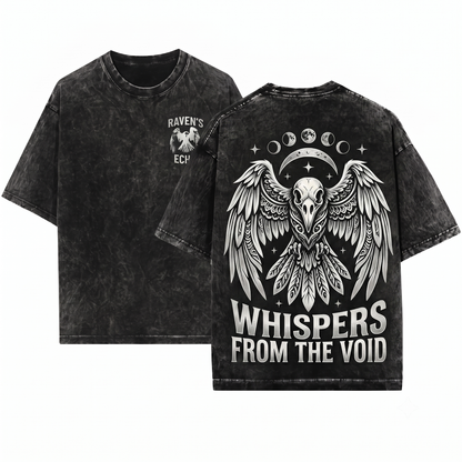 Gothic Raven Graphic Tee Dark Academia Crow Apparel Occult Norse Viking Pagan Aesthetic Grunge Alt Clothing Gift Unisex Heavyweight Garment-Dyed T-Shirt