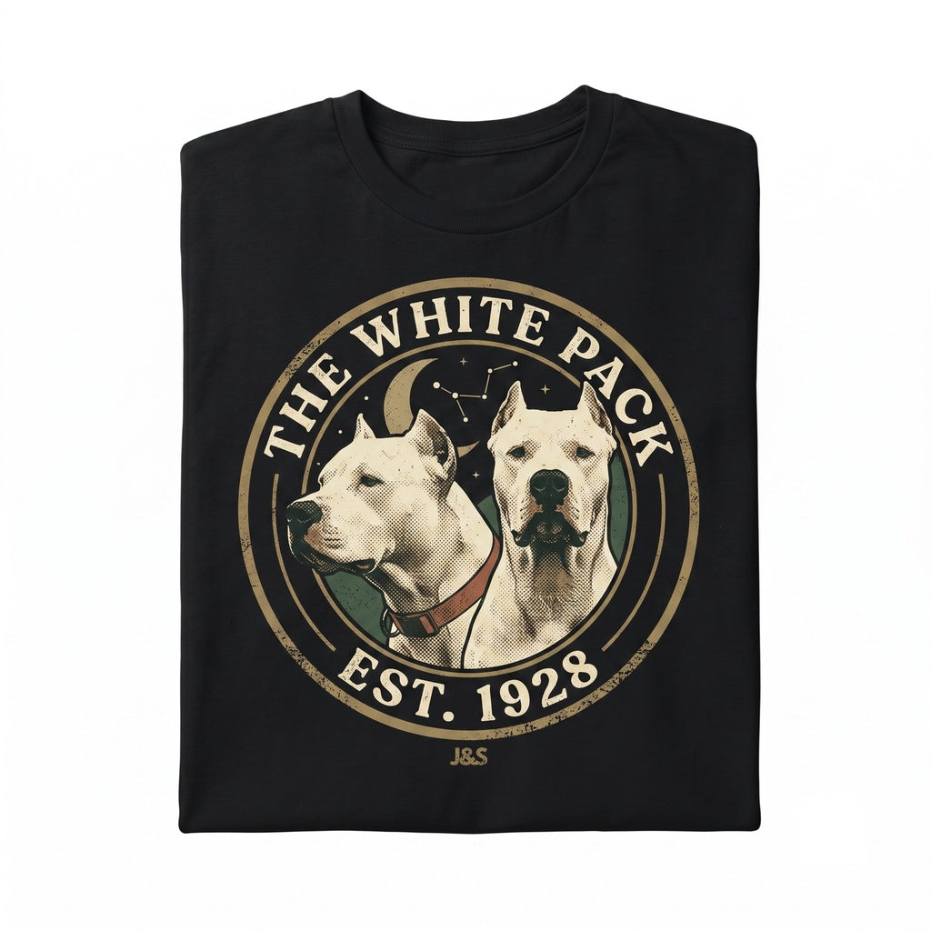 Three Dogo Argentino Moon Galaxy Space Argentinian Mastiff Celestial Cosmic Pet Graphic Gift Unisex TShirt